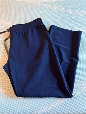 Figs Navy Women's Petite Scrub Pants